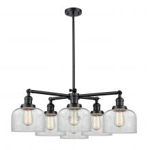 Innovations Lighting 207-6CR-BK-G72 - Large Bell 6 Light Chandelier