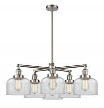 Innovations Lighting 207-6CR-SN-G72 - Large Bell 6 Light Chandelier