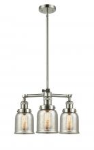 Innovations Lighting 207-PN-G58-LED - Bell - 3 Light - 19 inch - Polished Nickel - Stem Hung - Chandelier