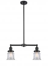 Innovations Lighting 209-OB-G182S - Canton - 2 Light - 21 inch - Oil Rubbed Bronze - Stem Hung - Island Light