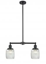 Innovations Lighting 209-OB-G302 - Colton - 2 Light - 22 inch - Oil Rubbed Bronze - Stem Hung - Adjustable Island Light