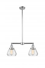 Innovations Lighting 209-PC-G172 - Fulton - 2 Light - 21 inch - Polished Chrome - Stem Hung - Island Light