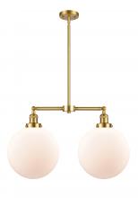 Innovations Lighting 209-SG-G201-12 - Beacon - 2 Light - 27 inch - Satin Gold - Stem Hung - Island Light