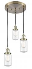 Innovations Lighting 211/3-AB-G312 - Dover 3 Light Multi-Pendant
