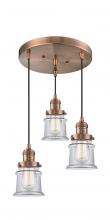 Innovations Lighting 211/3-AC-G182S - Small Canton 3 Light Multi-Pendant