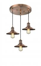 Innovations Lighting 211/3-AC-M3 - Railroad 3 Light Multi-Pendant