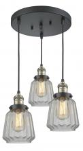 Innovations Lighting 211/3-BAB-G142 - Chatham 3 Light Multi-Pendant