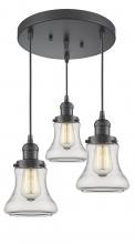 Innovations Lighting 211/3-OB-G192 - Bellmont 3 Light Multi-Pendant