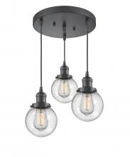 Innovations Lighting 211/3-OB-G204-6 - Beacon Multi-Pendant