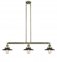 Innovations Lighting 213-AB-M6-LED - Railroad - 3 Light - 41 inch - Antique Brass - Stem Hung - Adjustable Island Light