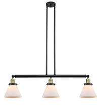 Innovations Lighting 213-BAB-G41 - Cone - 3 Light - 40 inch - Black Antique Brass - Stem Hung - Adjustable Island Light