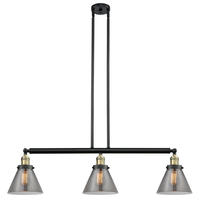 Innovations Lighting 213-BAB-G43 - Cone - 3 Light - 40 inch - Black Antique Brass - Stem Hung - Adjustable Island Light