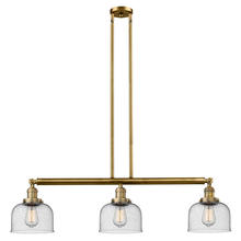 Innovations Lighting 213-BB-G74 - Bell - 3 Light - 41 inch - Brushed Brass - Stem Hung - Island Light