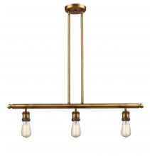 Innovations Lighting 213-BB-LED - Bare Bulb - 3 Light - 38 inch - Brushed Brass - Stem Hung - Island Light