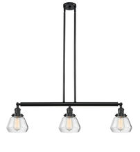 Innovations Lighting 213-BK-G172 - Fulton - 3 Light - 39 inch - Matte Black - Stem Hung - Island Light