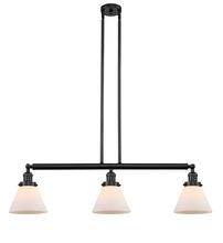 Innovations Lighting 213-OB-G41 - Cone - 3 Light - 40 inch - Oil Rubbed Bronze - Stem Hung - Adjustable Island Light