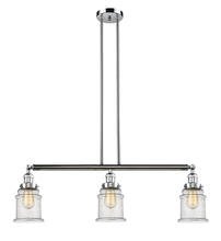 Innovations Lighting 213-PC-G184 - Canton - 3 Light - 39 inch - Polished Chrome - Stem Hung - Island Light