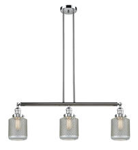 Innovations Lighting 213-PC-G262 - Stanton - 3 Light - 39 inch - Polished Chrome - Stem Hung - Island Light