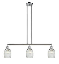 Innovations Lighting 213-PC-G302 - Colton - 3 Light - 38 inch - Polished Chrome - Stem Hung - Adjustable Island Light