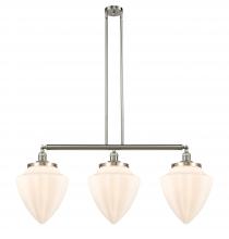 Innovations Lighting 213-SN-G661-12 - Bullet - 3 Light - 40 inch - Brushed Satin Nickel - Stem Hung - Adjustable Island Light
