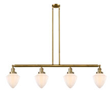 Innovations Lighting 214-BB-G661-7 - Bullet - 4 Light - 50 inch - Brushed Brass - Stem Hung - Island Light