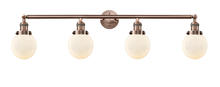 Innovations Lighting 215-AC-G201-6 - Beacon - 4 Light - 42 inch - Antique Copper - Bath Vanity Light