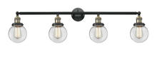 Innovations Lighting 215-BAB-G202-6 - Beacon - 4 Light - 42 inch - Black Antique Brass - Bath Vanity Light