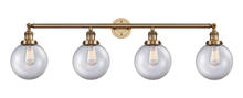 Innovations Lighting 215-BB-G202-8 - Beacon - 4 Light - 44 inch - Brushed Brass - Bath Vanity Light