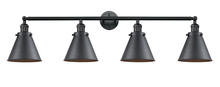 Innovations Lighting 215-BK-M13-BK - Appalachian - 4 Light - 44 inch - Matte Black - Adjustable Bath Vanity Light