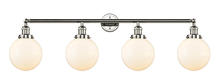 Innovations Lighting 215-PN-G201-8 - Beacon - 4 Light - 44 inch - Polished Nickel - Bath Vanity Light