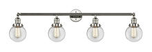 Innovations Lighting 215-PN-G202-6 - Beacon - 4 Light - 42 inch - Polished Nickel - Bath Vanity Light