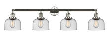 Innovations Lighting 215-PN-G74 - Bell - 4 Light - 44 inch - Polished Nickel - Bath Vanity Light