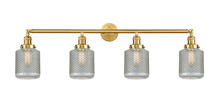 Innovations Lighting 215-SG-G262 - Stanton - 4 Light - 44 inch - Satin Gold - Adjustable Bath Vanity Light