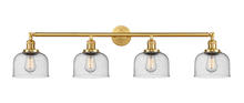 Innovations Lighting 215-SG-G74 - Bell - 4 Light - 44 inch - Satin Gold - Bath Vanity Light