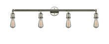 Innovations Lighting 215NH-PN - Bare Bulb 4 Light Bath Vanity Light