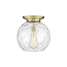 Innovations Lighting 221-1F-AB-G1215-18 - Athens Water Glass - 1 Light - 18 inch - Antique Brass - Flush Mount
