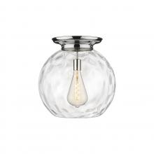 Innovations Lighting 221-1F-PC-G1215-18 - Athens Water Glass - 1 Light - 18 inch - Polished Chrome - Flush Mount