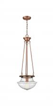 Innovations Lighting 221-1P-AC-G544 - Oxford - 1 Light - 12 inch - Antique Copper - Pendant