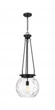 Innovations Lighting 221-1P-BK-G1215-14 - Athens Water Glass - 1 Light - 13 inch - Matte Black - Chain Hung - Pendant
