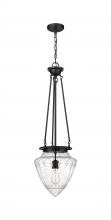  221-1P-BK-G664-12 - Beacon - 1 Light - 14 inch - Matte Black - Chain Hung - Pendant