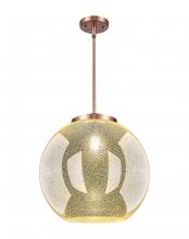 Innovations Lighting 221-1S-AC-G128-16 - Athens - 1 Light - 16 inch - Antique Copper - Stem Hung - Pendant