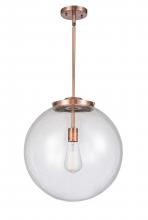 Innovations Lighting 221-1S-AC-G204-16 - Beacon - 1 Light - 16 inch - Antique Copper - Stem Hung - Pendant