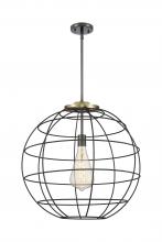 Innovations Lighting 221-1S-BAB-CE-22-BK - Lake Placid - 1 Light - 22 inch - Black Antique Brass - Pendant