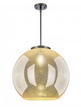 Innovations Lighting 221-1S-BK-G128-18 - Athens - 1 Light - 18 inch - Matte Black - Stem Hung - Pendant