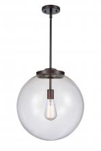 Innovations Lighting 221-1S-OB-G202-16 - Beacon - 1 Light - 16 inch - Oil Rubbed Bronze - Stem Hung - Pendant