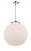 Innovations Lighting 221-1S-PN-G201-18 - Beacon - 1 Light - 18 inch - Polished Nickel - Stem Hung - Pendant