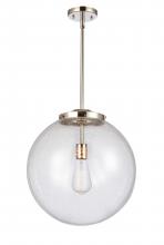 Innovations Lighting 221-1S-PN-G204-16 - Beacon - 1 Light - 16 inch - Polished Nickel - Stem Hung - Pendant