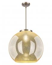 Innovations Lighting 221-1S-SN-G128-18 - Athens - 1 Light - 18 inch - Brushed Satin Nickel - Stem Hung - Pendant