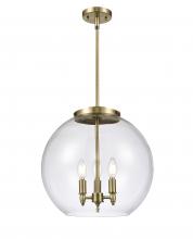 Innovations Lighting 221-3S-AB-G122-16 - Athens - 3 Light - 16 inch - Antique Brass - Stem hung - Pendant