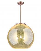 Innovations Lighting 221-3S-AC-G128-18 - Athens - 3 Light - 18 inch - Antique Copper - Stem hung - Pendant
